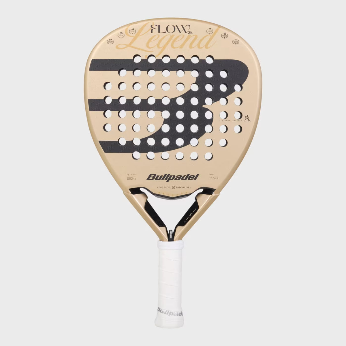 Bullpadel Flow 27 Padel Racket - Gold DQ89