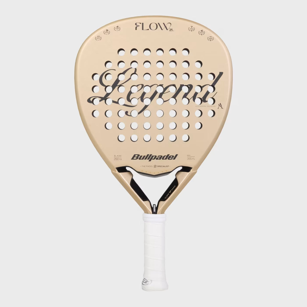 Bullpadel Flow 27 Padel Racket - Gold DQ89