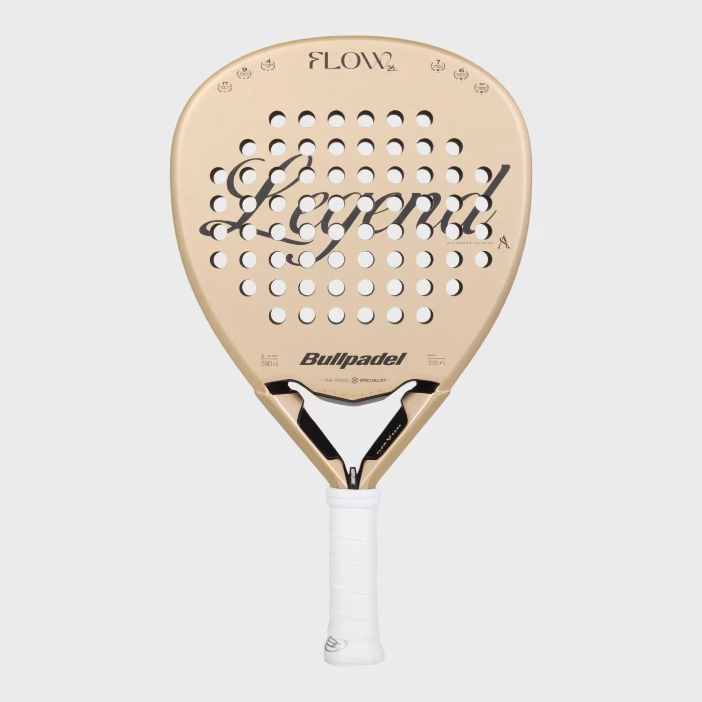 Bullpadel Flow 27 Padel Racket - Gold DQ89