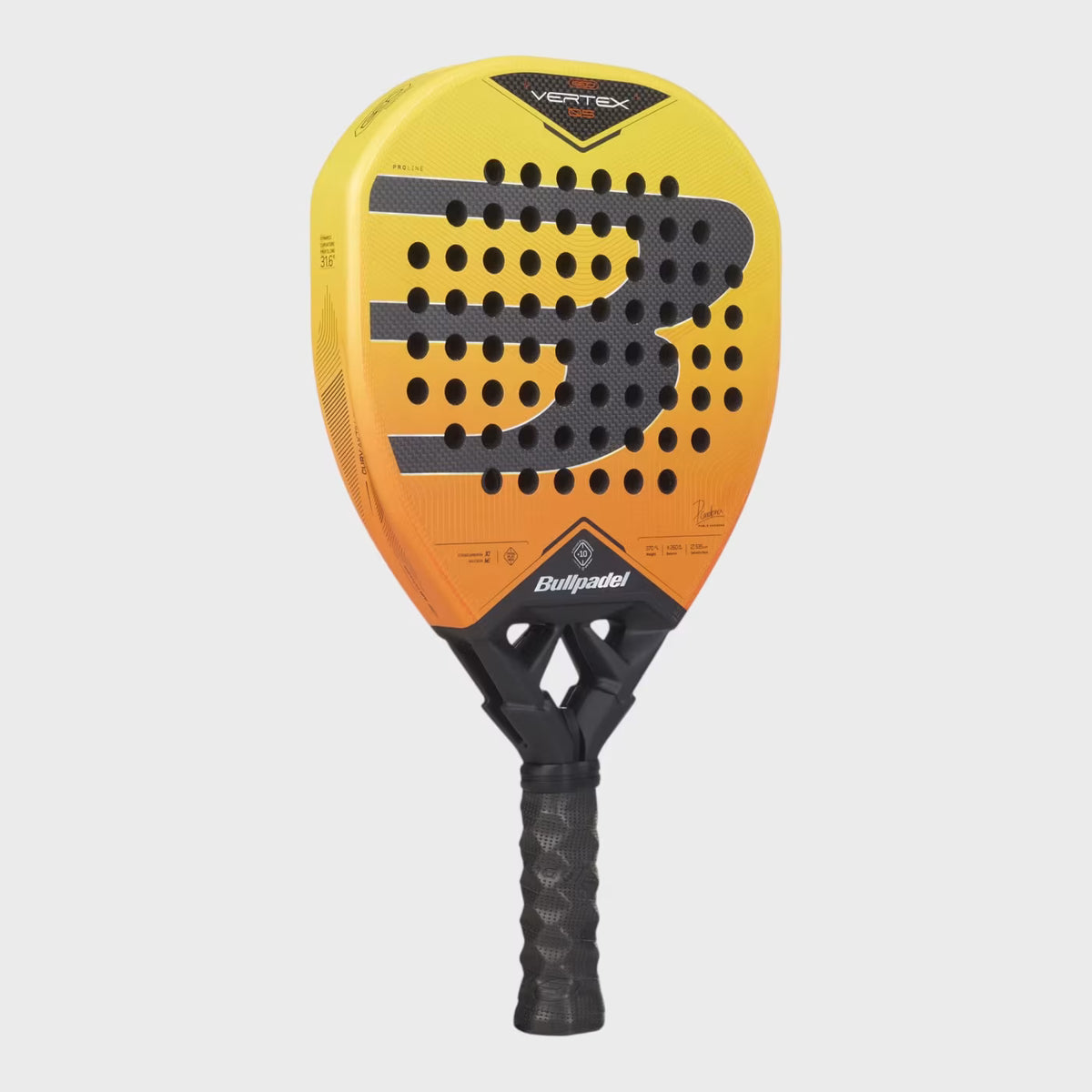 Bullpadel Vertex 05 GEO 27 Padel Racket - Yellow DQ80