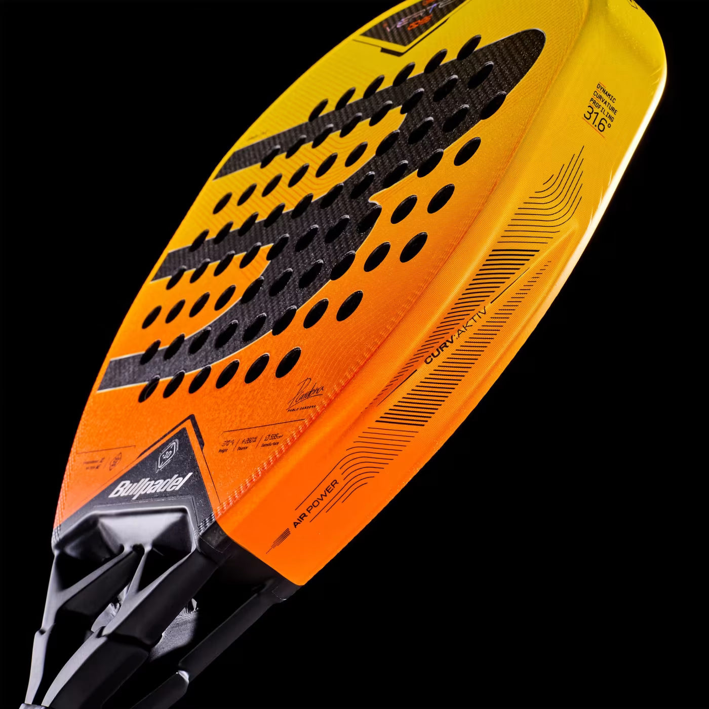 Bullpadel Vertex 05 GEO 27 Padel Racket - Yellow DQ80