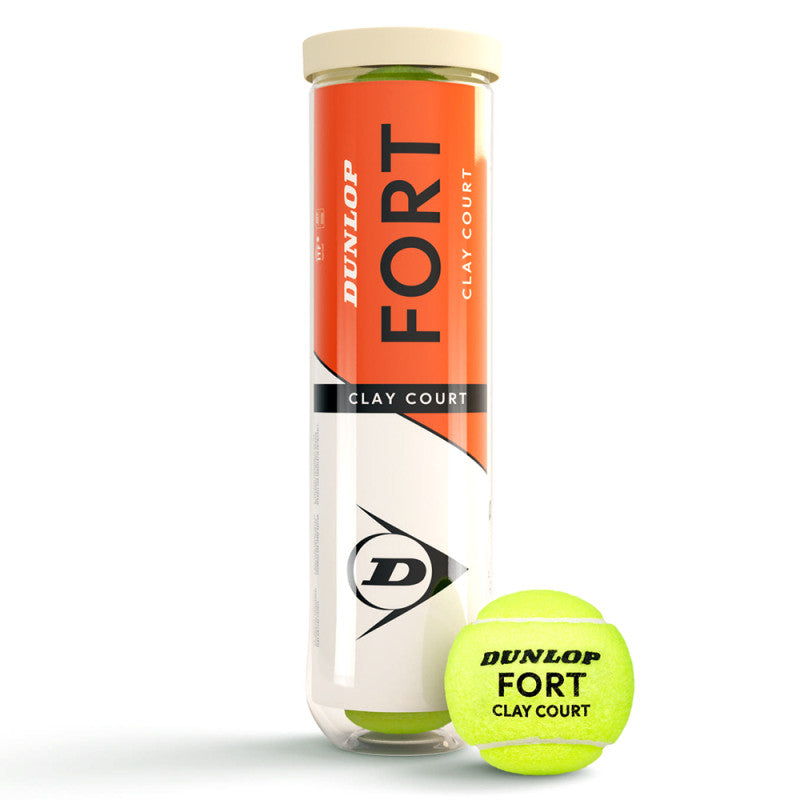 Dunlop Fort Clay Tennis Ball - Yellow