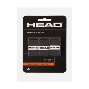 Head Prime Tour Tennis Overgrip (Pack of 3) - Multicolour Black One Size Accessories Head