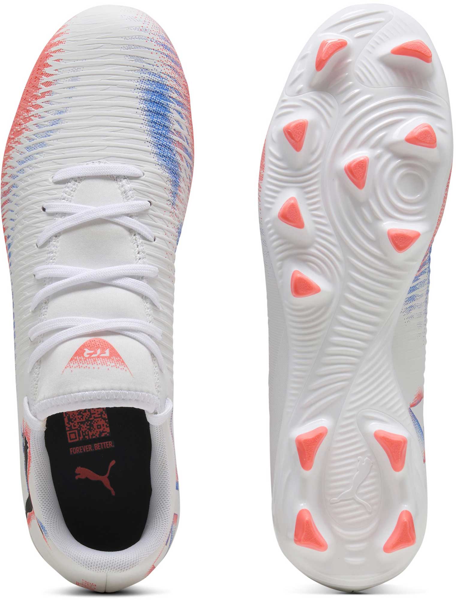 Puma Future 8 Play FG/AG Football Boots Junior - Puma White/Red