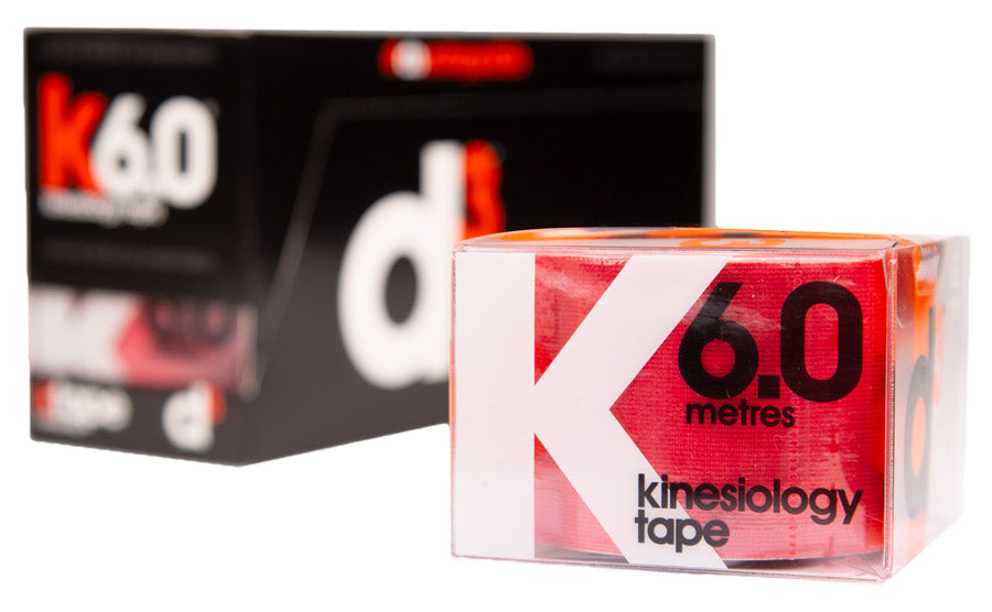 D3 K6.0 Kinesiology Tape (Red) Training Aids D3