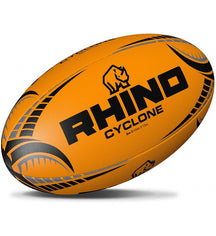 Rhino Cyclone Rugby Training Ball Fluo Orange Rugby Training Ball Rhino