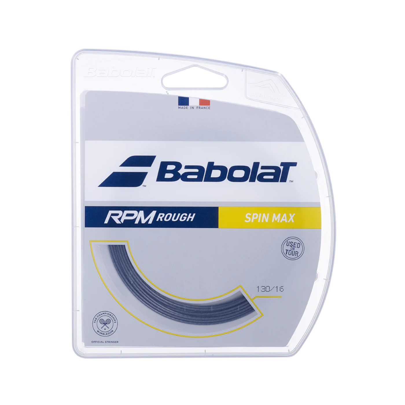 Babolat RPM Rough 1.30mm Tennis String Set (12m) - 1.30mm 12m Dark Grey String (Packs) Babolat