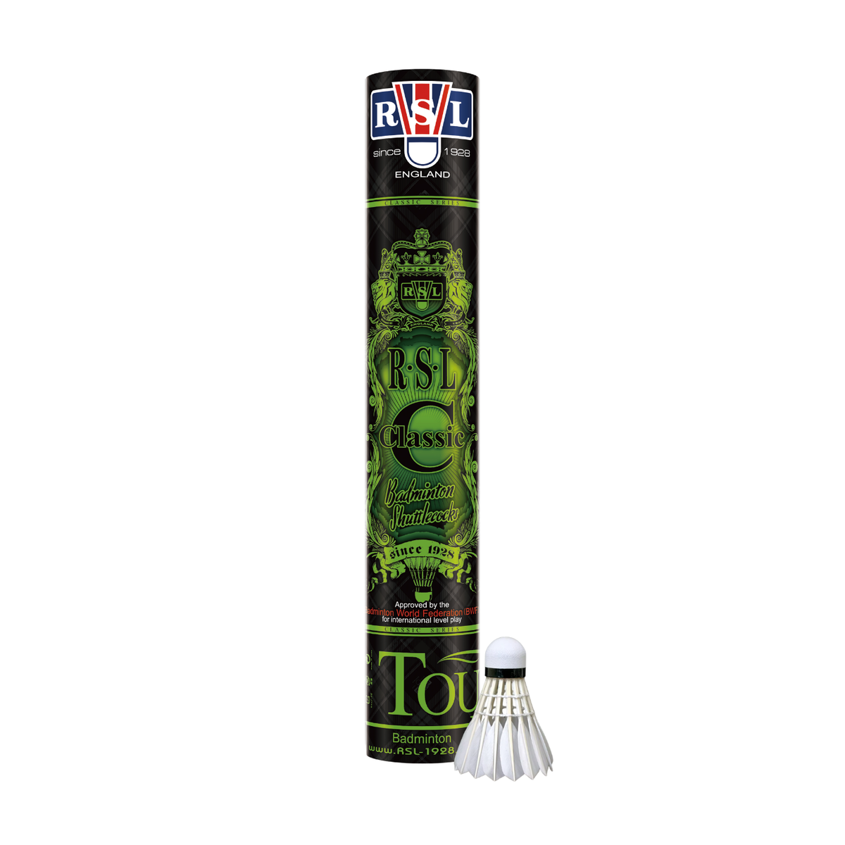 RSL Classic Tourney Shuttlecock (BWF International Grade) White Feather Shuttle RSL