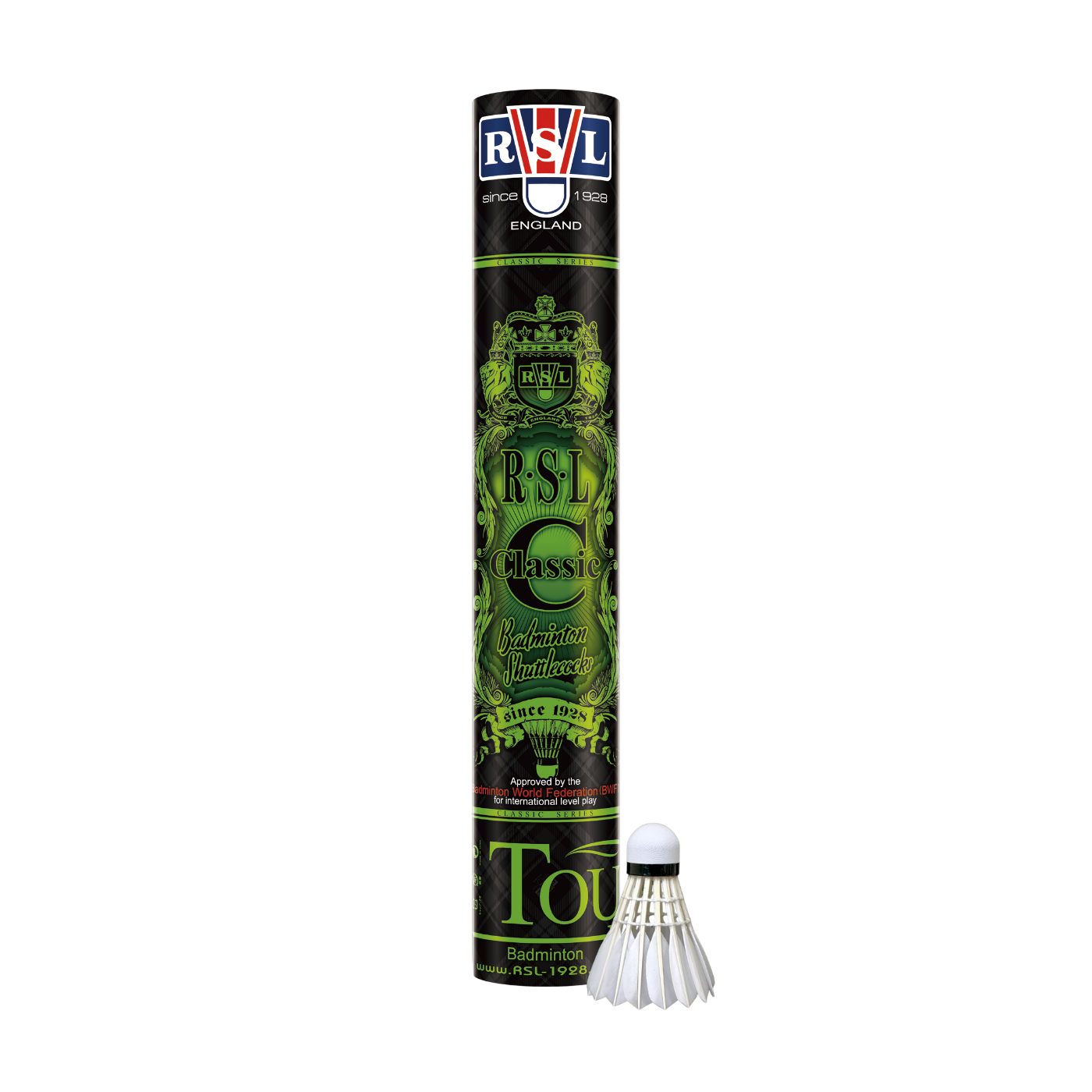 RSL Classic Tourney Shuttlecock (BWF International Grade) White Feather Shuttle RSL