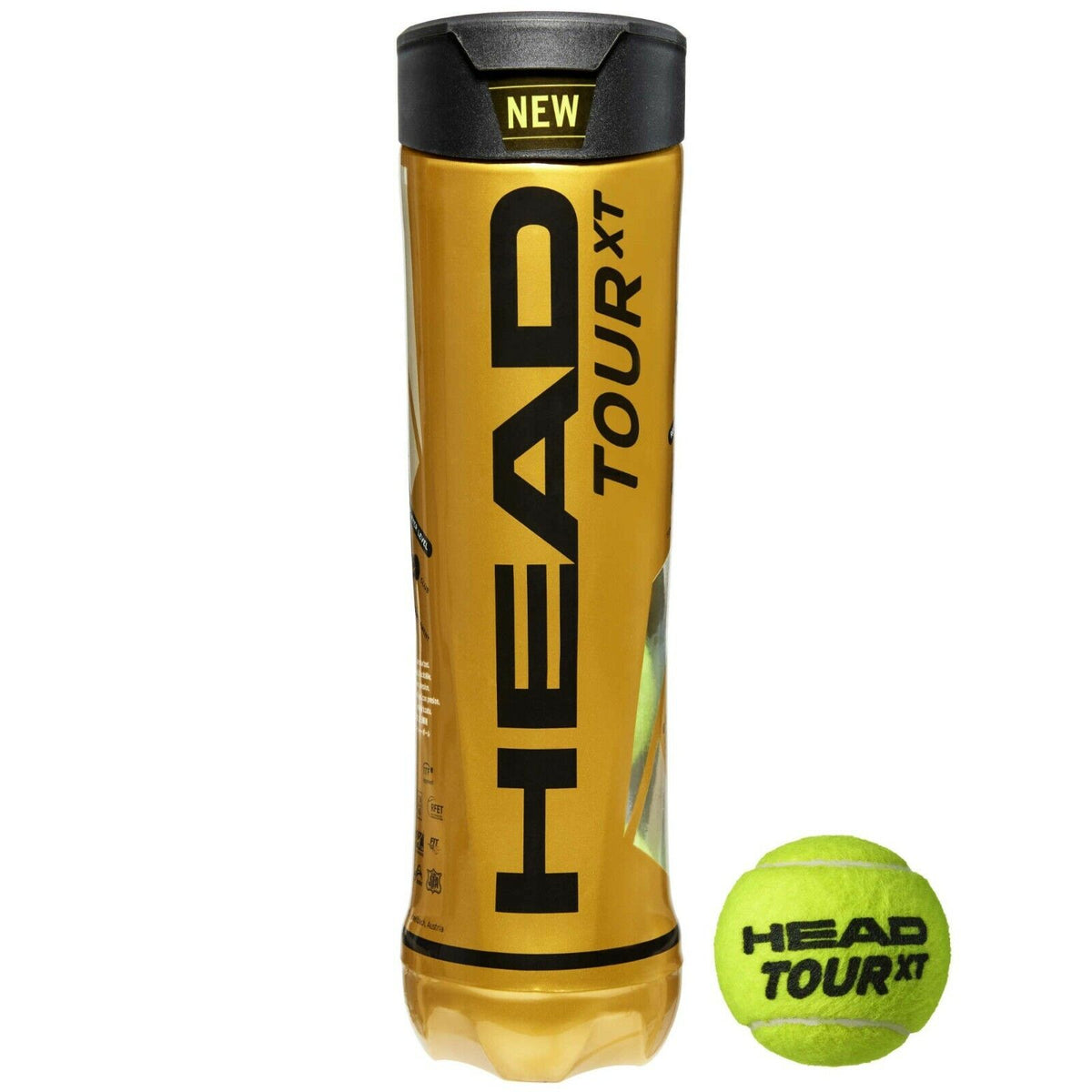 Head Tour XT 570834 (4 ball tube) YELLOW