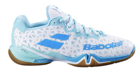 Babolat Shadow 4 Badminton Shoe Women - White/Blue