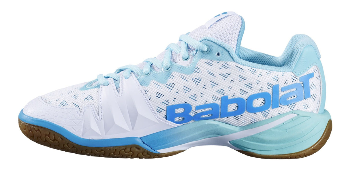 Babolat Shadow 4 Badminton Shoe Women - White/Blue