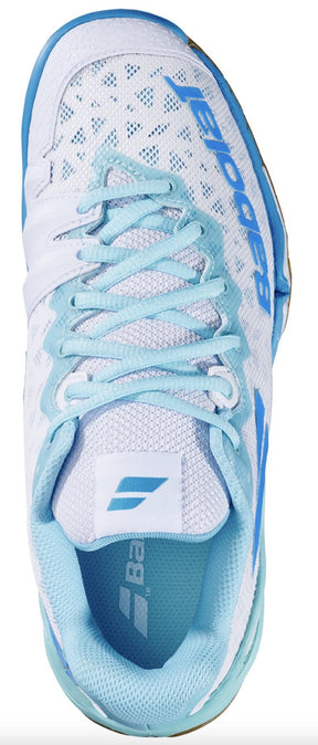 Babolat Shadow 4 Badminton Shoe Women - White/Blue