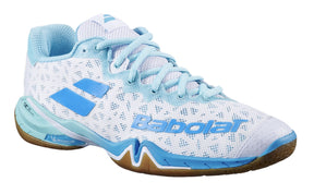 Babolat Shadow 4 Badminton Shoe Women - White/Blue