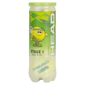 Head Stage 1 Green Tennis Balls 3 Pack - Green