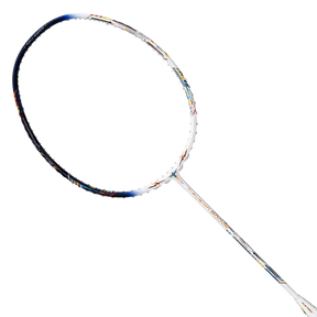 Hundred T-Fusion 500 Control 4U Badminton Racket - White/Navy