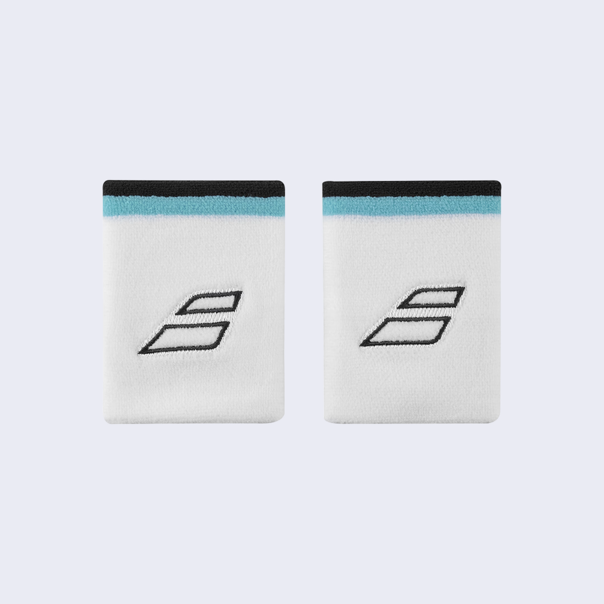 Babolat Terry Jumbo Wristband (Unisex) - White/Estate Blue by Babolat