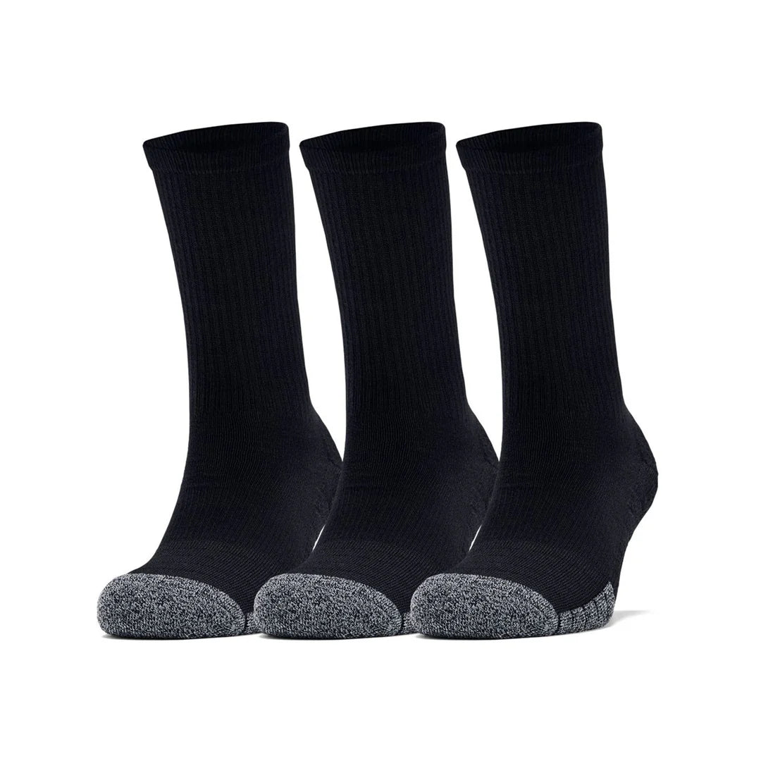 UA Heatgear Crew Sock 1346751 001 BLACK M