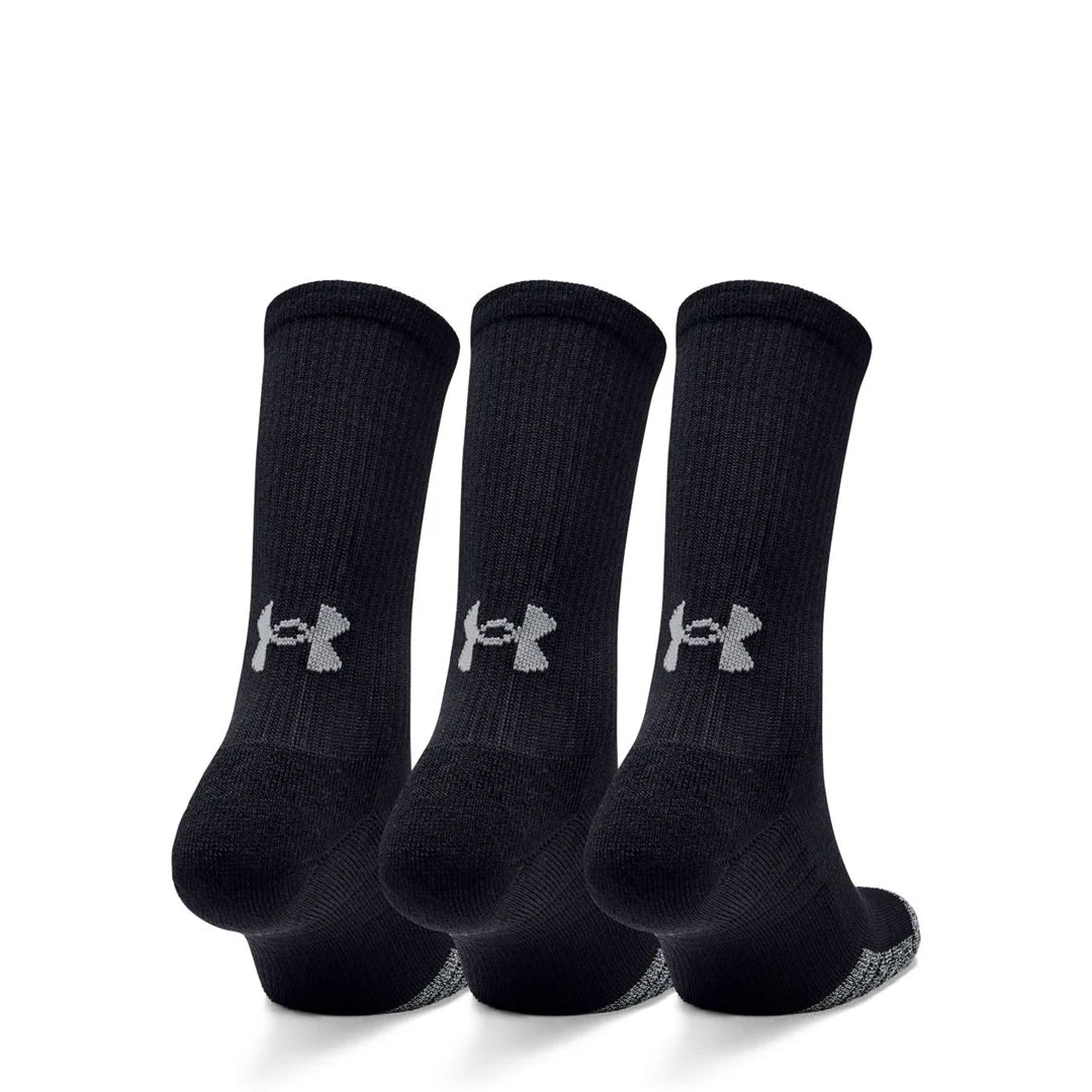 UA Heatgear Crew Sock 1346751 001 BLACK M