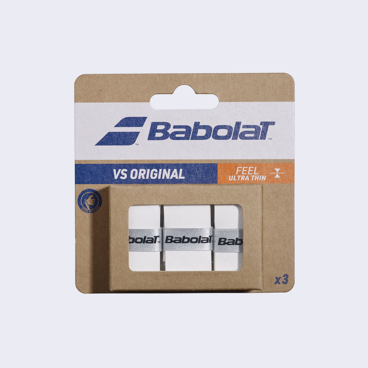 Babolat VS Original Overgrips (3 Pcs) White 3 Pieces Clearance Babolat