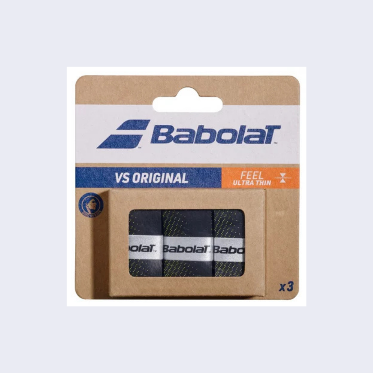 Babolat VS Original Overgrips (3 Pcs) Black Fluo Yellow 3 Pieces Clearance Babolat