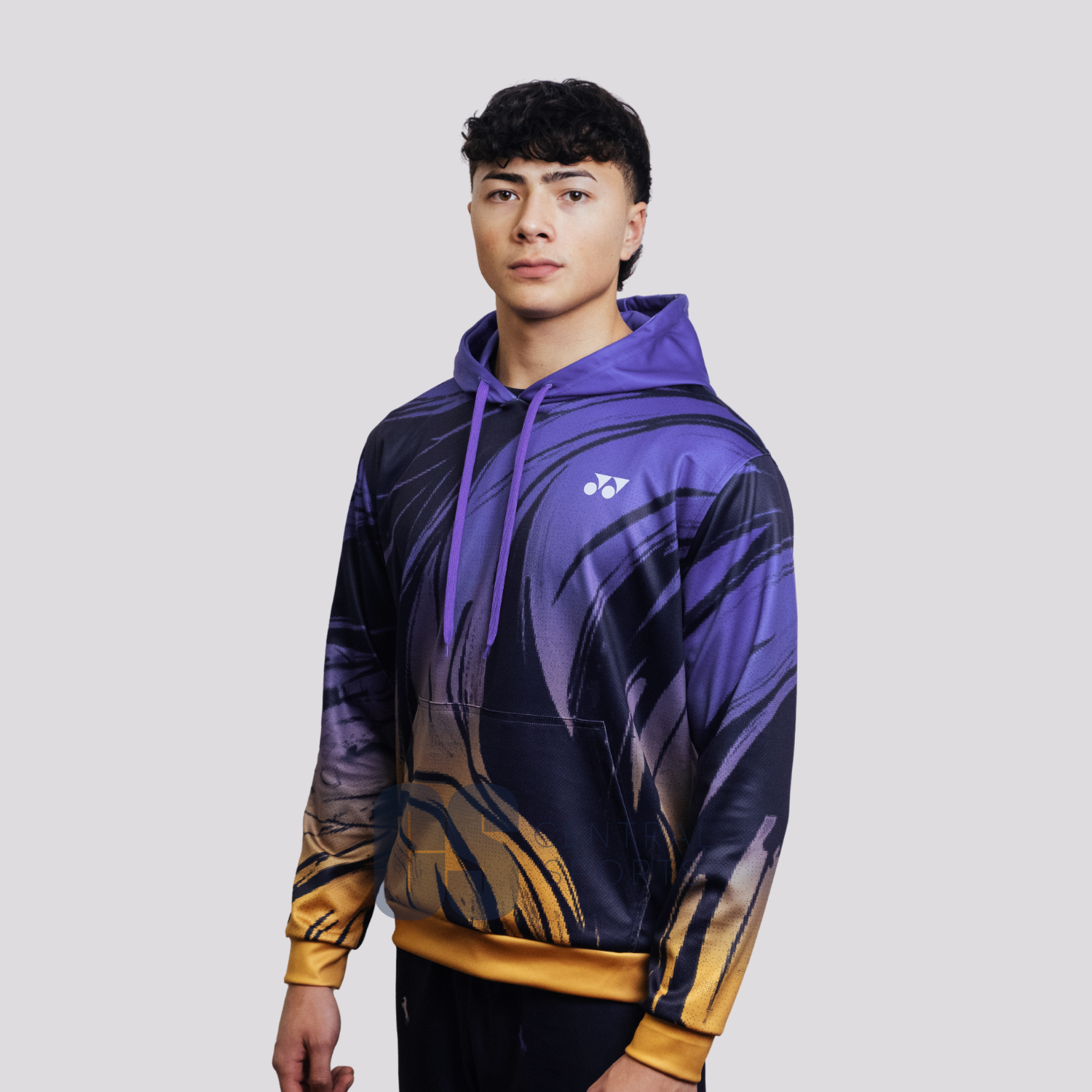 Yonex Imperial Charge – Unisex Overhead Hoodie (Celestial Purple / Pale Gold) Yonex CNY2026 Hood Sweat B Unisex Clothing Yonex