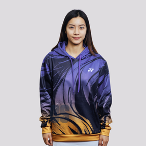 Yonex Imperial Charge – Unisex Overhead Hoodie (Celestial Purple / Pale Gold) Yonex CNY2026 Hood Sweat B Unisex Clothing Yonex