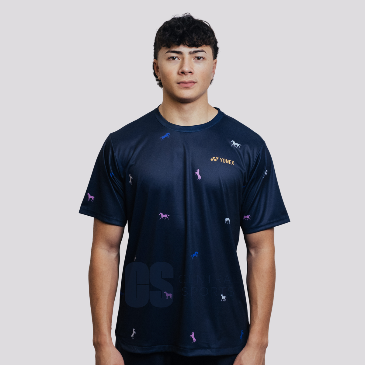 Yonex Midnight Parade – Men’s Performance Shirt (Ink Blue) Yonex CNY2026 TT C Men Ink Blue Clothing Yonex