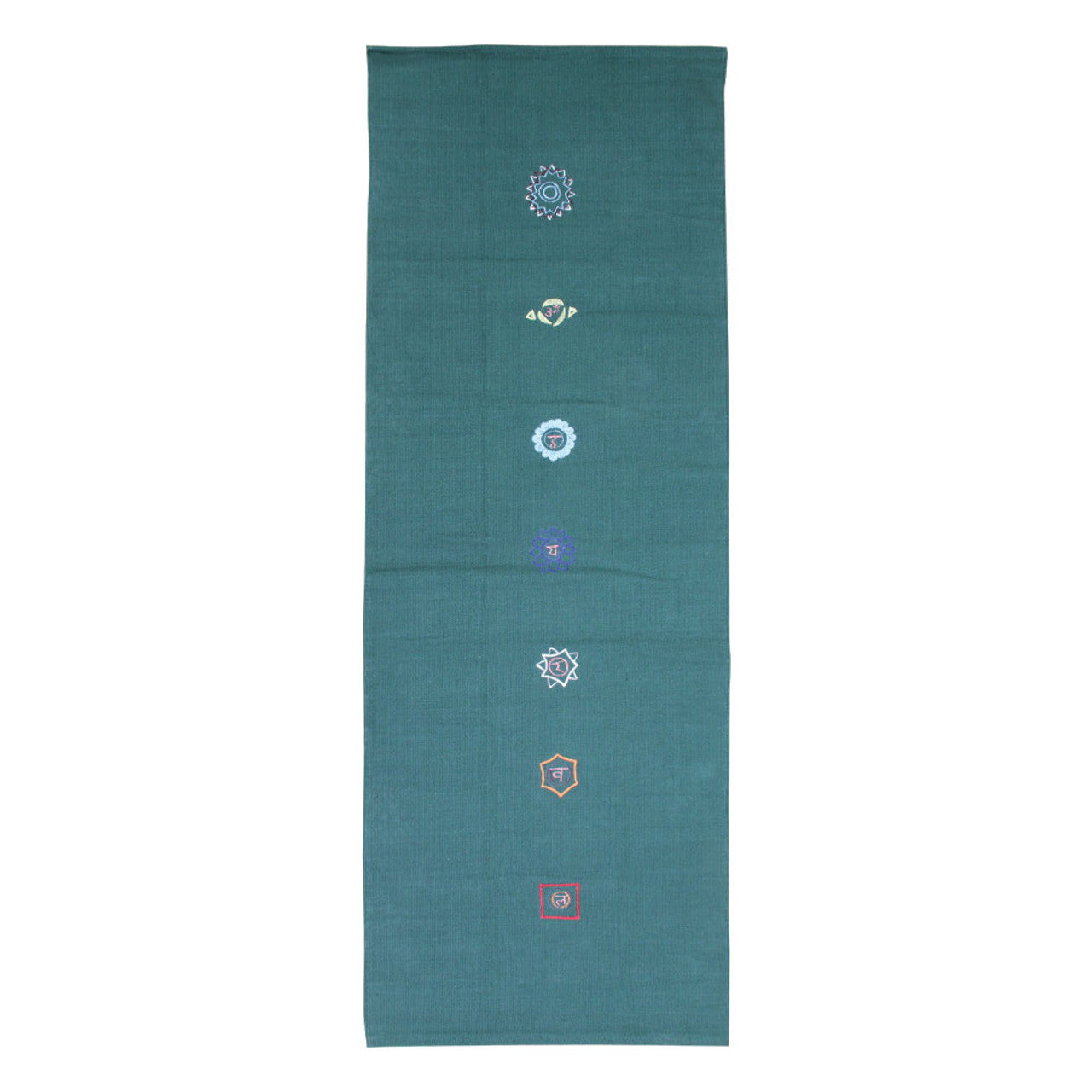 Yoga-Mad Cotton Yoga Rug – Chakra Pattern