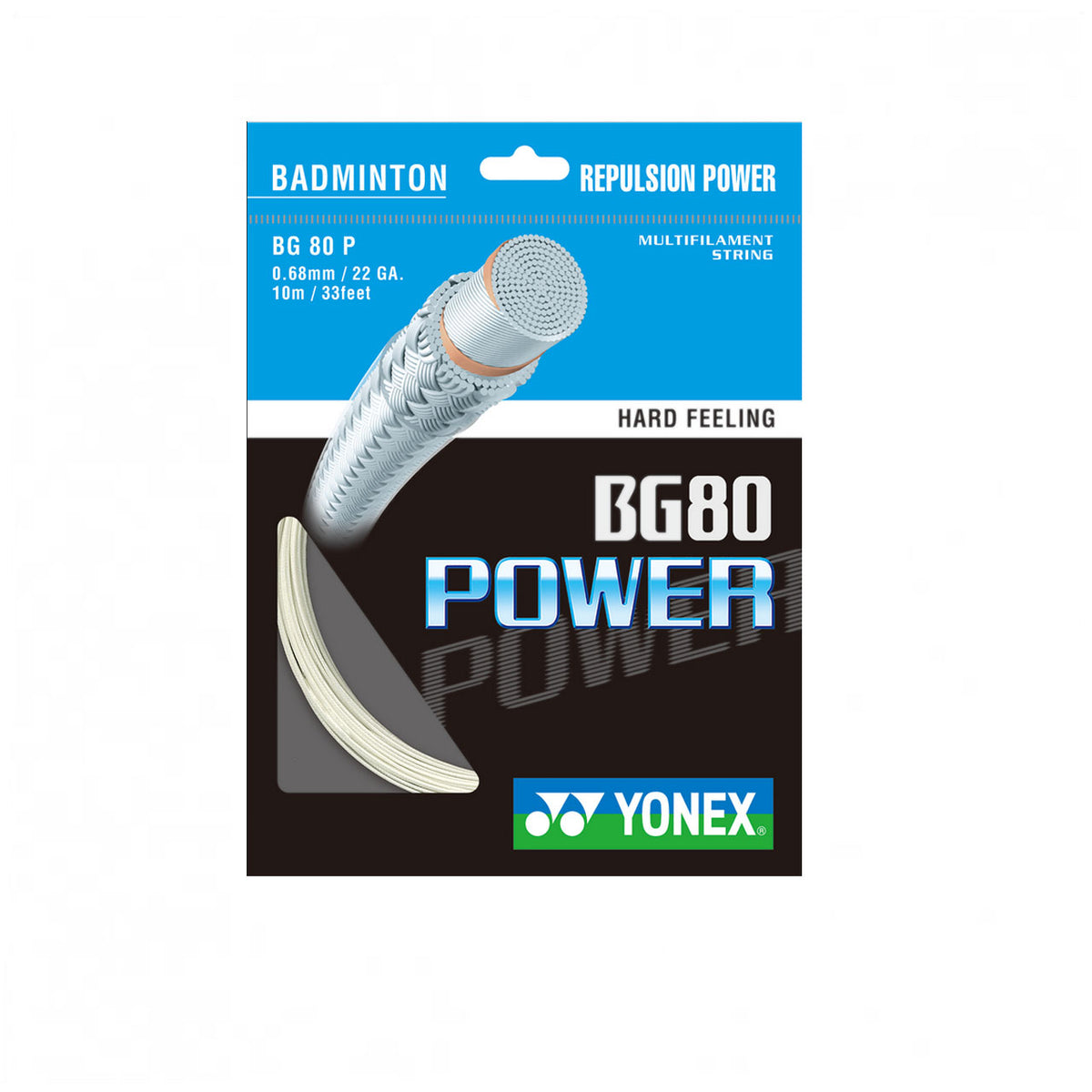 Yonex BG80 Power String (10m Set) White