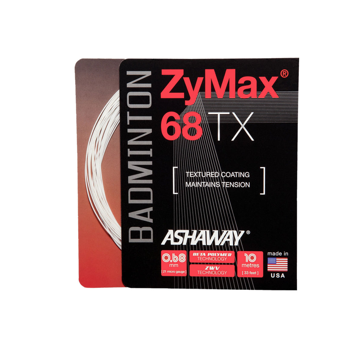 Ashaway Zymax 68TX String (10m Set) White