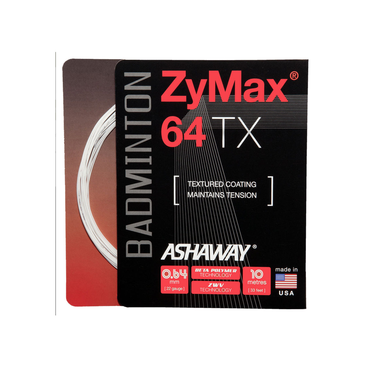Ashaway Zymax 64TX String (10m Set) White