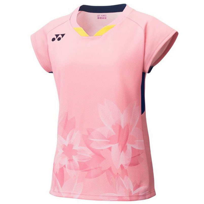 Yonex 20566 Ladies Crew Neck Shirt Coral Pink