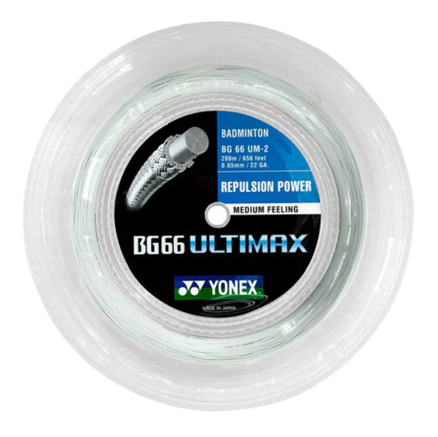 Yonex BG66 Ultimax 弦（200 米卷线器）黄色