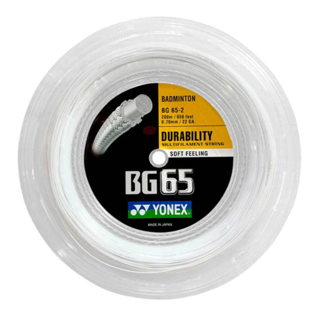 Yonex BG65 String (200m Reel) White