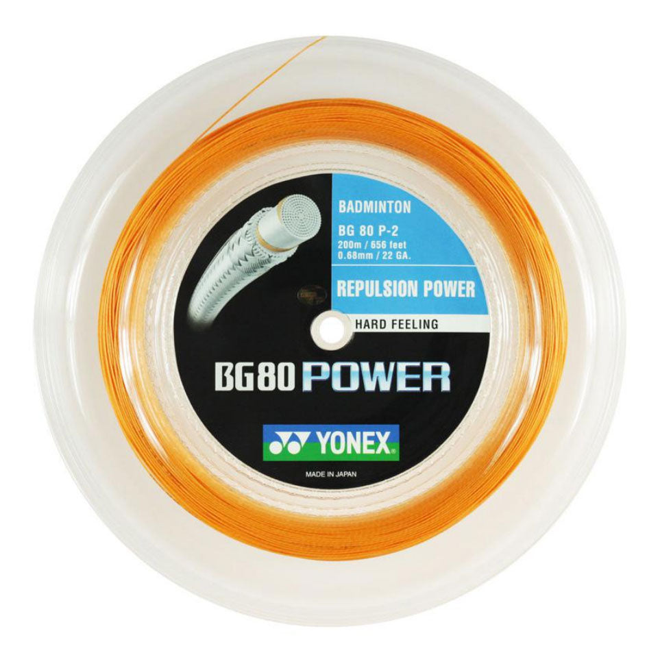 Yonex BG80 Power String (200m Reel) White