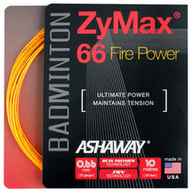 Ashaway Zymax 66 Fire POWER String (10m Set) Orange