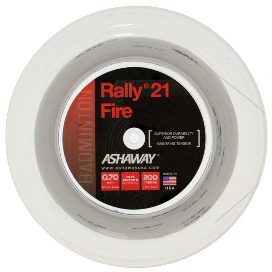 Ashaway Rally 21 火绳（200 米卷线器）白色