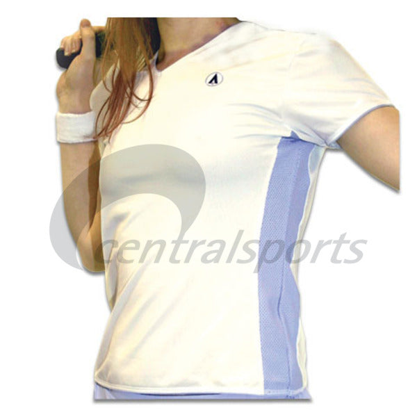Karakal Ladies V-neck Shirt 126 White/Lilac