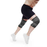 Rehband QD Knitted Knee Sleeve Grey, front view