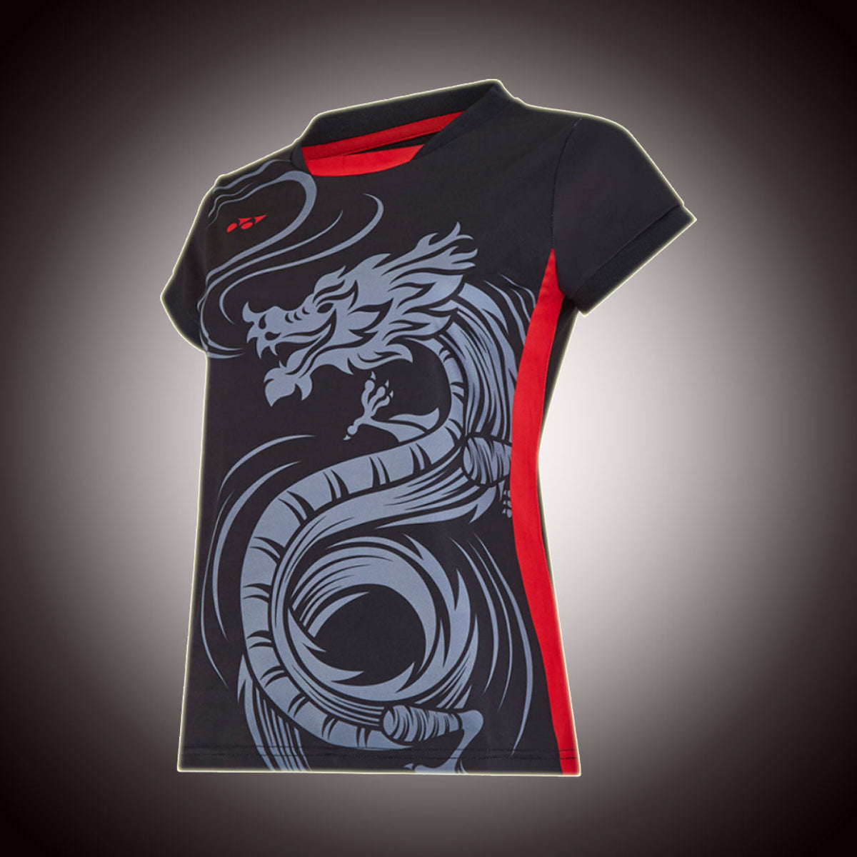 Yonex Dragon Swoosh Womens T-Shirt (Black)